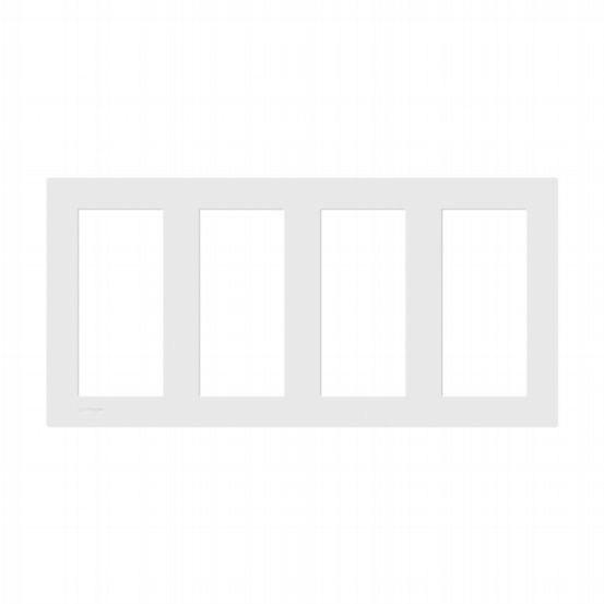 Lutron Palladiom Square Style 4 Column Faceplate Kit – White