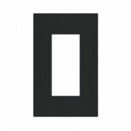 Lutron  Lutron Palladiom USA Style 1-Column Faceplate – Polished Graphite