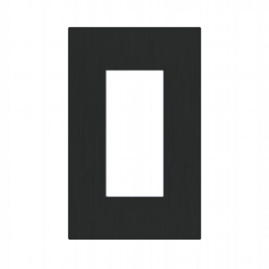 Lutron Palladiom USA Style 1-Column Faceplate – Polished Graphite