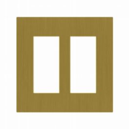 Lutron  Lutron Palladiom USA Style Faceplates 2 Column - Antique Brass