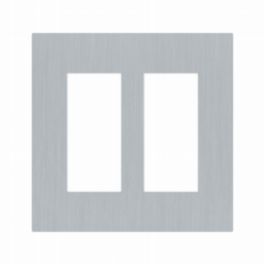 Lutron  Lutron Palladiom USA Style 2-Column Faceplate – Satin Chrome