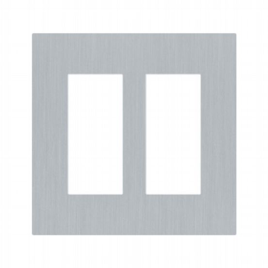 Lutron Palladiom USA Style 2-Column Faceplate – Satin Chrome
