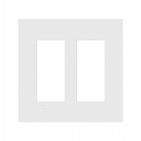 Lutron Palladiom USA Style 2-Column Faceplate – White