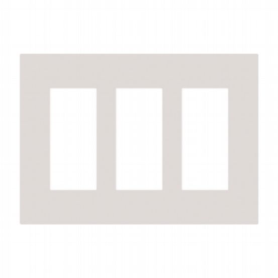 Lutron Palladiom USA Style 3-Column Faceplate – Bright Chrome