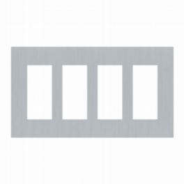 Lutron  Lutron Palladiom USA Style Faceplates 4 Column - Satin Chrome