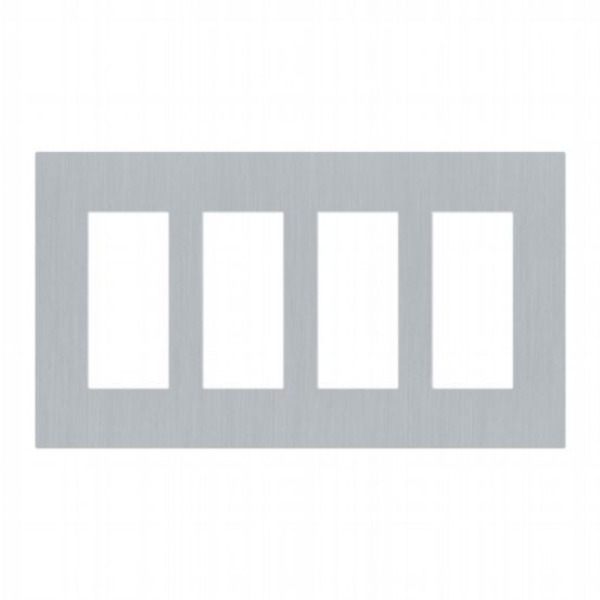 Lutron Palladiom USA Style Faceplates 4 Column - Satin Chrome