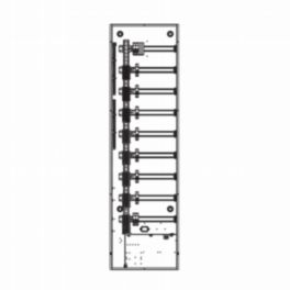 Lutron  Lutron HomeWorks DIN Panel – 64” 1 Phase with 10A MCB Breakers (9 × 4A + 1 × 4S Module Space)