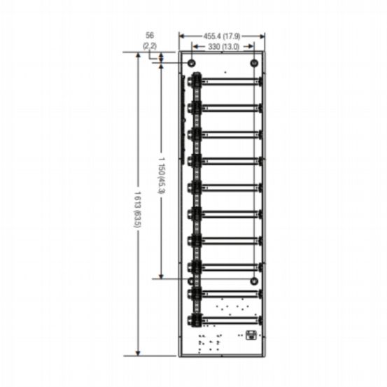 Lutron Feed Through DIN Enclosure (HomeWorks QS)