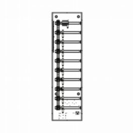 Lutron  Lutron HomeWorks DIN Panel (64”, 3 Phase, 10A RCBO Breakers, No Low Voltage Section)