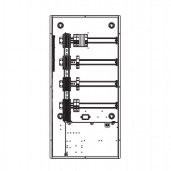 Lutron HomeWorks DIN Panel (36”, 1 Phase, MCB Input Breaker, 10A)