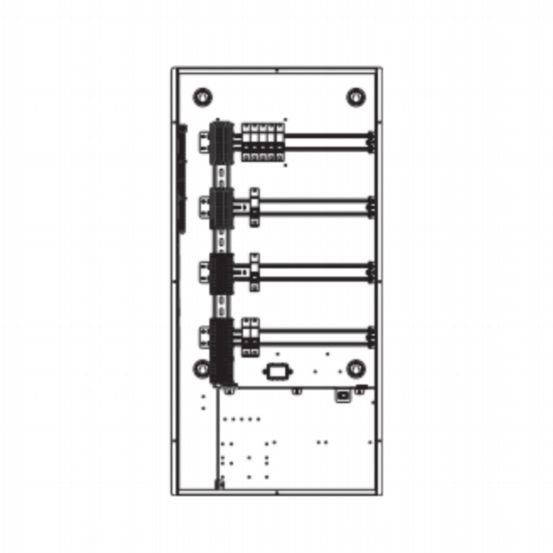 Lutron HomeWorks DIN Panel (36”, 3 Phase, MCB Input Breaker, 10A)