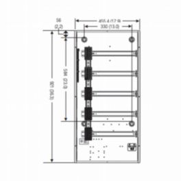 Lutron  Lutron HomeWorks DIN Panel (36” Rough-In, Low Voltage Section, Feed Through Only)