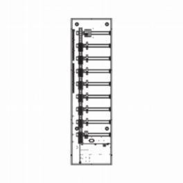 Lutron  Lutron HomeWorks DIN Panel (64”, 1 Phase, MCB Input Breaker, Low Voltage Section)
