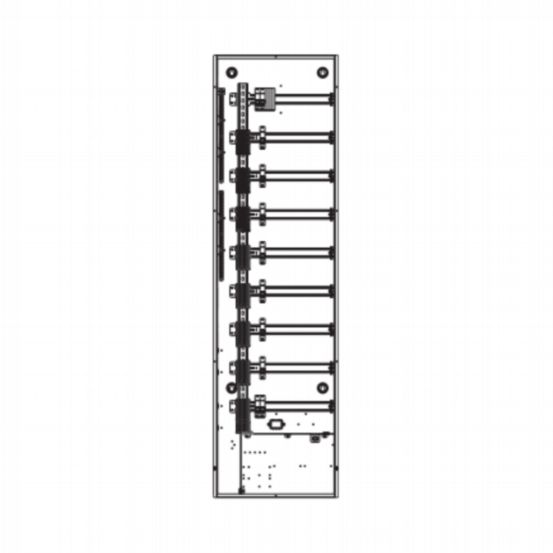 Lutron HomeWorks DIN Panel (64”, 1 Phase, MCB Input Breaker, Low Voltage Section)