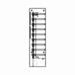 Lutron  Lutron HomeWorks DIN Panel (64”, 3 Phase, 10A RCBO Breakers, Low Voltage Section)
