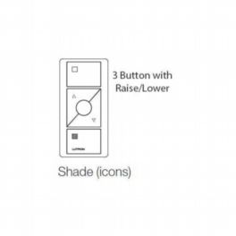 Lutron  Pico Control 3 Button Raise and Lower in White