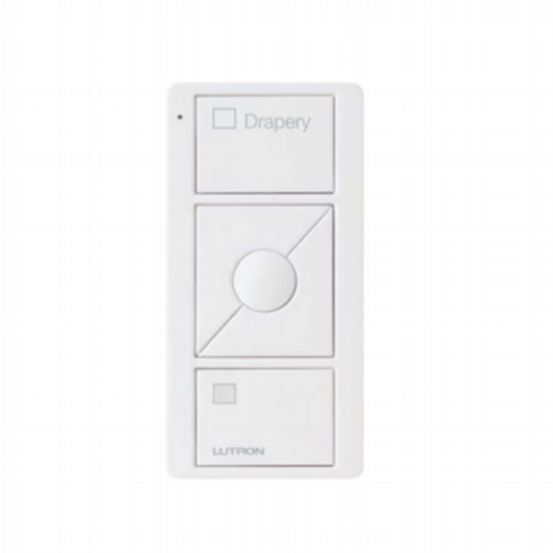 Lutron Pico Drapery Remote – 3-Button with Raise/Lower & Blind Icons – White
