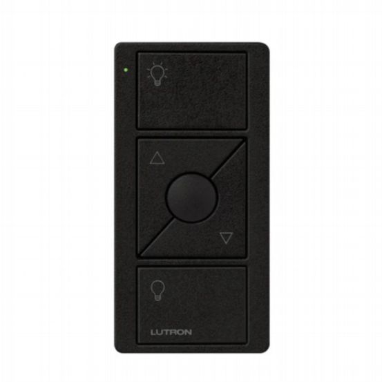 Lutron Pico Wireless Controller 3 Button with Raise and Lower – Black (Blackout Icons)