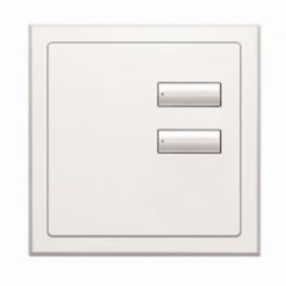 Lutron  Lutron International seeTouch QS 2-Button Wallstation Keypad Insert – Arctic White