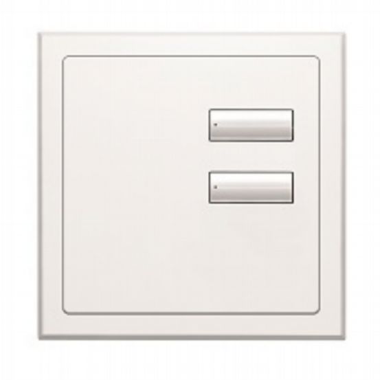 Lutron International seeTouch QS 2-Button Wallstation Keypad Insert – Arctic White
