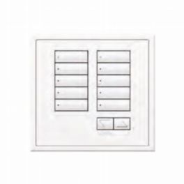 Lutron  Hw Intl Seetouch 8 Button Tree Rl Engraved - Arctic White