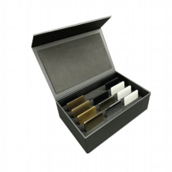 Lutron Alisse Signature Metal Sample Chips in Presentation Box