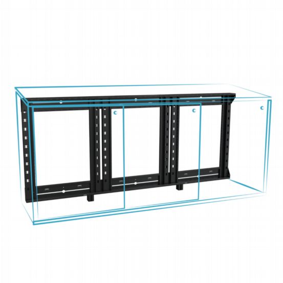 Middle Atlantic C3 Credenza Woodworker's Kit – 2-Bay, 32