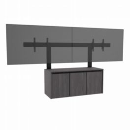 Middle Atlantic Middle Atlantic C5 Credenza with Dual Large Display Mount – Fits 27–31" Depth, 65–75" Height