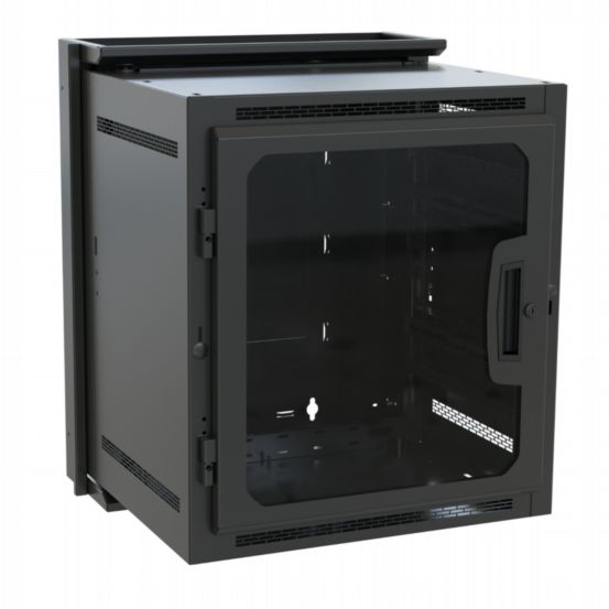 Middle Atlantic DWR-12-22PD 12U Pivoting Wall Rack with Plexi Door