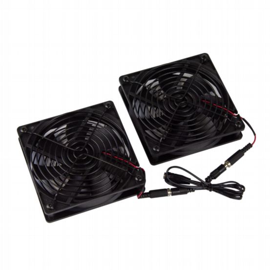 Middle Atlantic 101mm DC Fan Kit with (2) Fans, 138 CFM