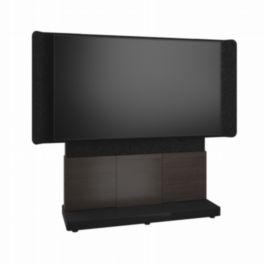 Middle Atlantic Middle Atlantic Forum™ Free-Standing Display Stand – 66" 3-Bay – For 76"–85" Display – Dark Finish