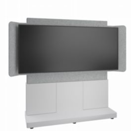 Middle Atlantic Middle Atlantic Forum™ Free-Standing 66" (3 Bay) Display Stand for 81" 21:9 Ultra-Wide Display – Light Finish