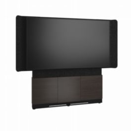 Middle Atlantic Middle Atlantic FM-DS-6675FW-A3B Forum Floor-to-Wall Mounted 66” (2-Bay) Display Stand – Dark Finish