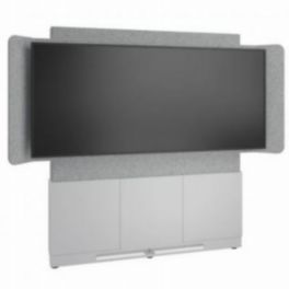 Middle Atlantic Middle Atlantic Forum™ Floor-to-Wall Mounted Display Stand – 66" 3-Bay – For 81" 21:9 Ultra-Wide Display – Light Finish