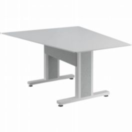 Middle Atlantic Middle Atlantic Forum™ Angle Table 59" – Designer White / Light Base