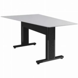 Middle Atlantic Middle Atlantic Forum™ Angle Table 90" Standing Height – Designer White / Black Frame