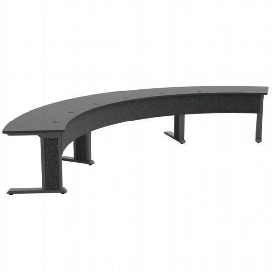 Middle Atlantic Forum™ A30 Arc Table – HPL Grey