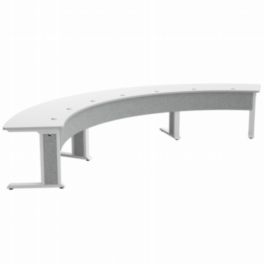 Middle Atlantic Middle Atlantic Forum™ A30 Arc Table – HPL White