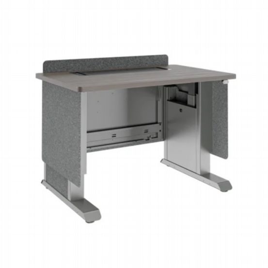 Middle Atlantic 42-Space Forum™ Collaboration Suite Lectern – Height Adjustable (HTADJ), A3 Style, 4227 Dimensions, Biltmore Cherry Finish (UK)