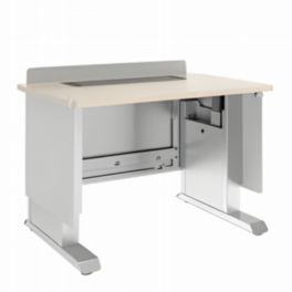 Middle Atlantic Middle Atlantic 42" Forum™ Series Collaboration Lectern – Height-Adjustable, UK Power Kit, Technical Furniture for AV Integration