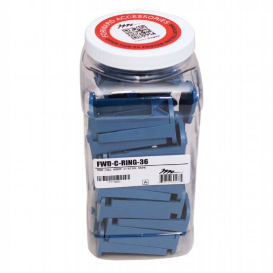 Middle Atlantic Forward C-Style Ring Cable Management – 36 Pack