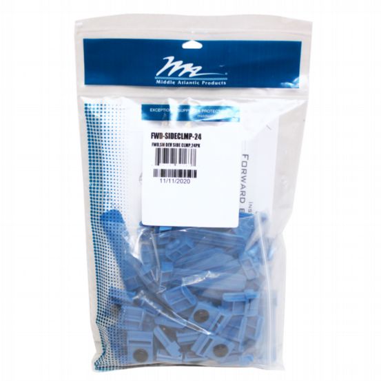 Middle Atlantic Forward Small Device Mounting Clamps – 24 Pack