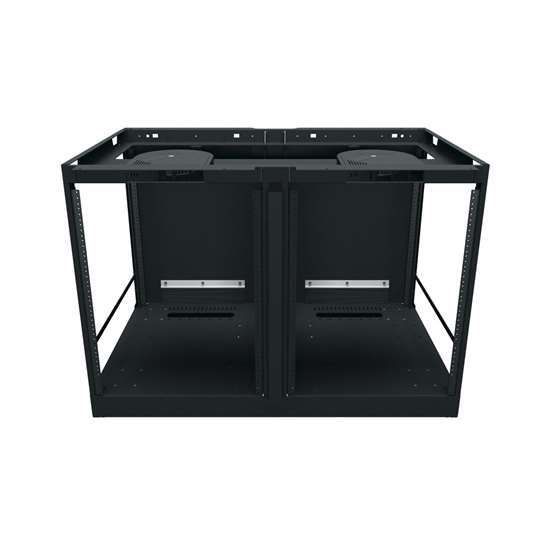 C5 Series 2 Bay Credenza Rack - 14U - 715mm Depth