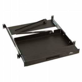 Middle Atlantic UFA-8 Universal Face-After Shelf - 1RU X 8-Inch Deep Rack Shelf With 25lb Capacity
