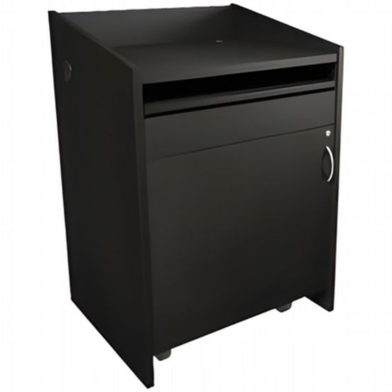 Middle Atlantic L2 Series Lectern with Connectivity – Grained Ebony Ash