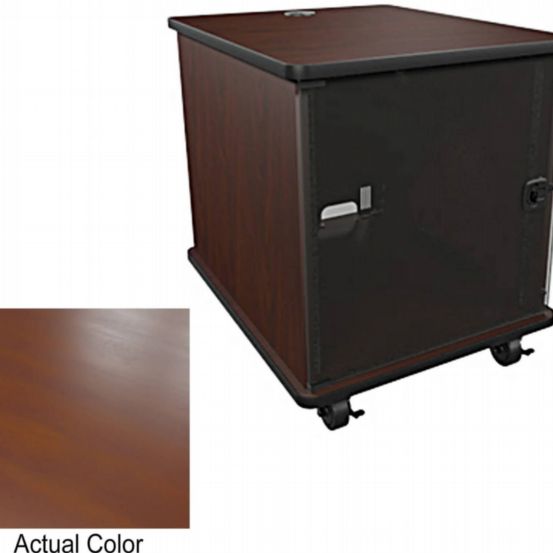 Middle Atlantic MFR-1227E0 MFR Series Mobile Furniture Rack – Biltmore Cherry – 12U