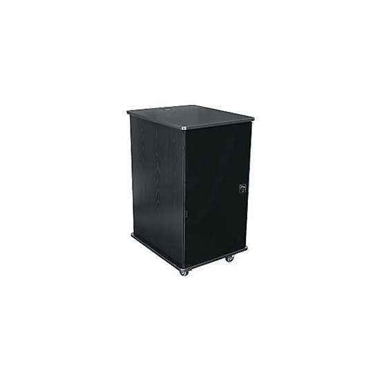 MFR Series Stand Alone Rack - 16U - 693mm Depth - Grained Ebony Ash