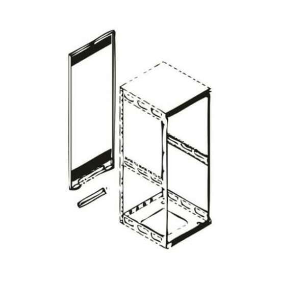 Rear Access Panel, 8 RU Slim 5 Racks