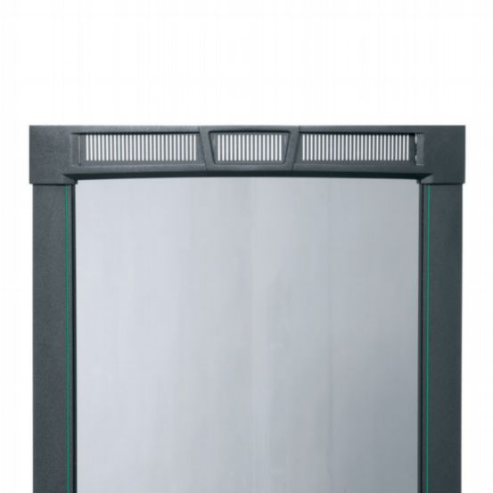 Middle Atlantic 19RU Curved Vented Front Door – Black Powder Coat