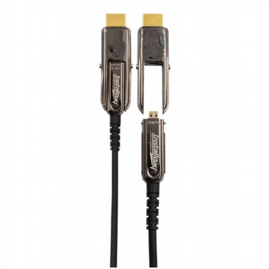 Ethereal HDMI AOC 48G CL3 50ft Hybrid Active Optical Fibre Cable with Detachable Headshell